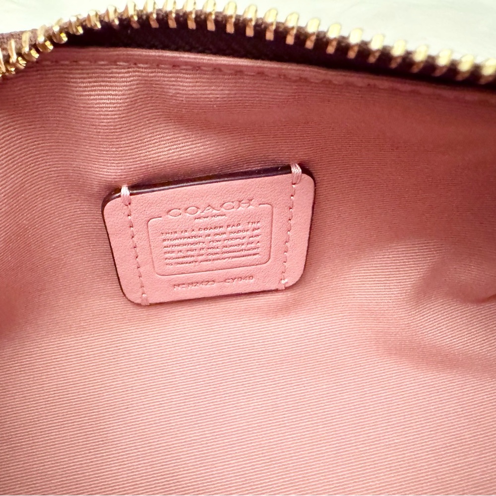 Coach Nolita Barrel Bag In Colorblock Signature Canvas CY040 in Pink petal NWT - Picture 11 of 11